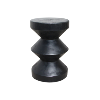 Raw Materials Forma teakhouten bijzettafel Rizo zwart