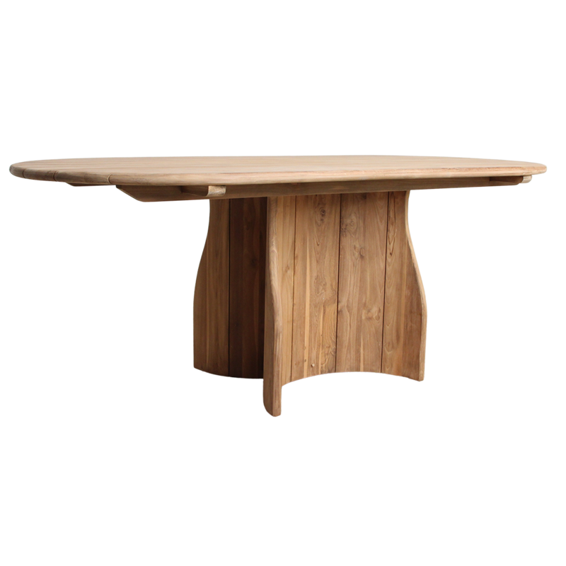 Raw Materials-collectie Verano teakhouten ovale tuintafel -  200 cm