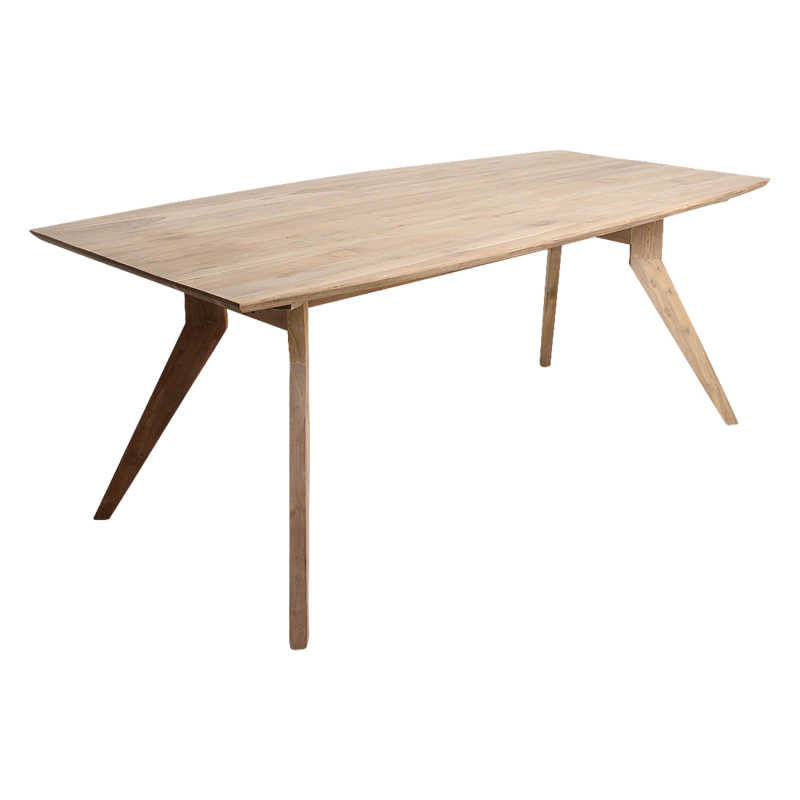 Raw Materials-collectie Studio teakhouten eettafel - 240 cm