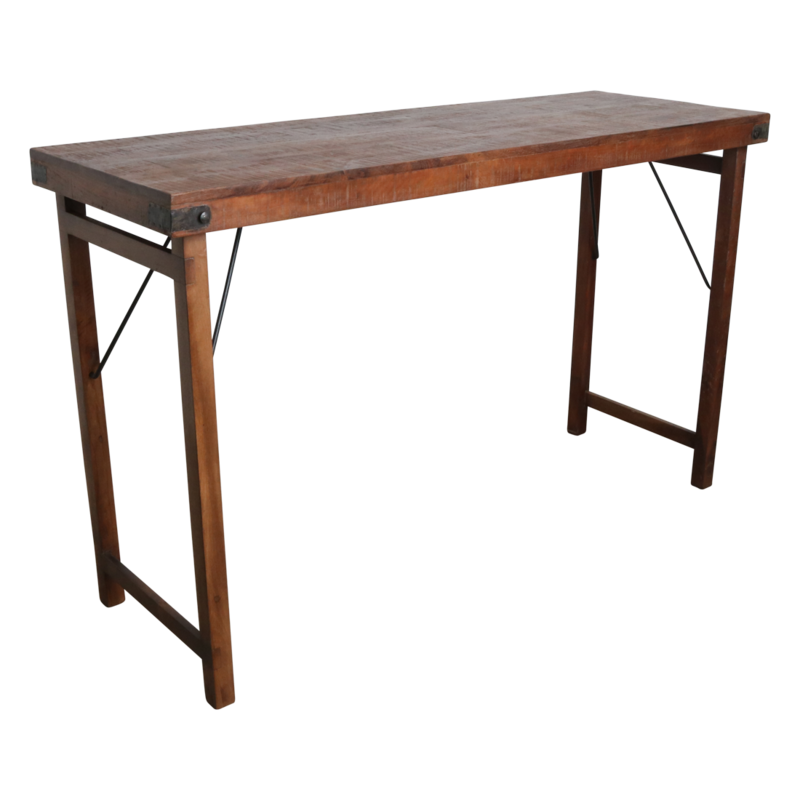 Raw Materials-collectie Inklapbare bartafel bruin - 170x60x107 cm