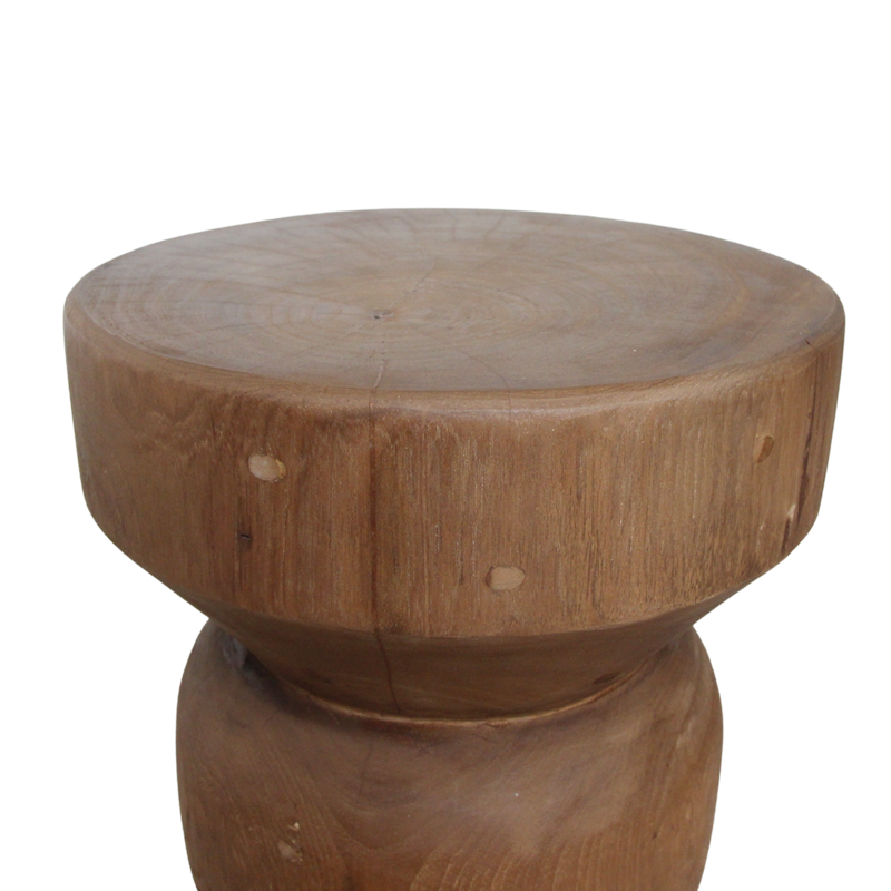 Raw Materials-collectie Forma teakhouten bijzettafel Ritari naturel