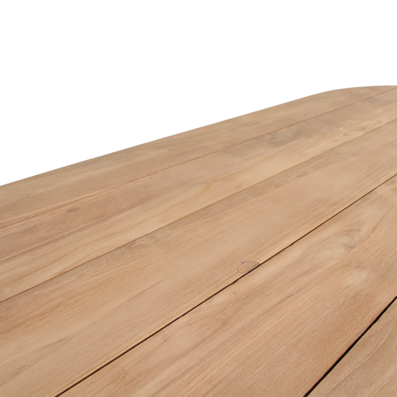 Raw Materials-collectie Verano teakhouten ovale tuintafel -  200 cm