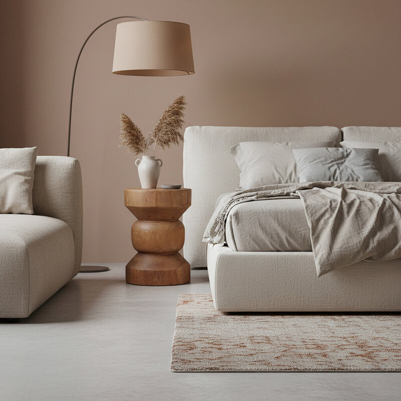 Raw Materials-collectie Forma teakhouten bijzettafel Ritari naturel