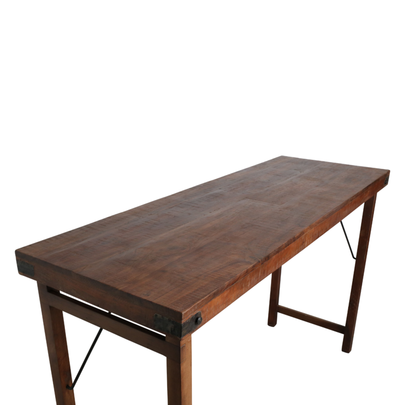 Raw Materials-collectie Inklapbare bartafel bruin - 170x60x107 cm