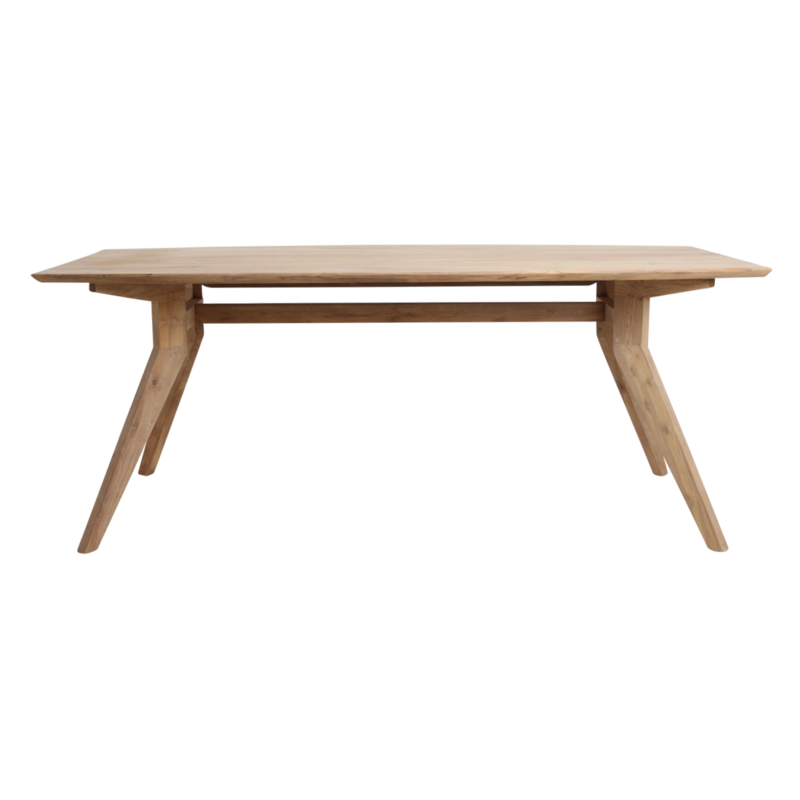 Raw Materials-collectie Studio teakhouten eettafel - 240 cm