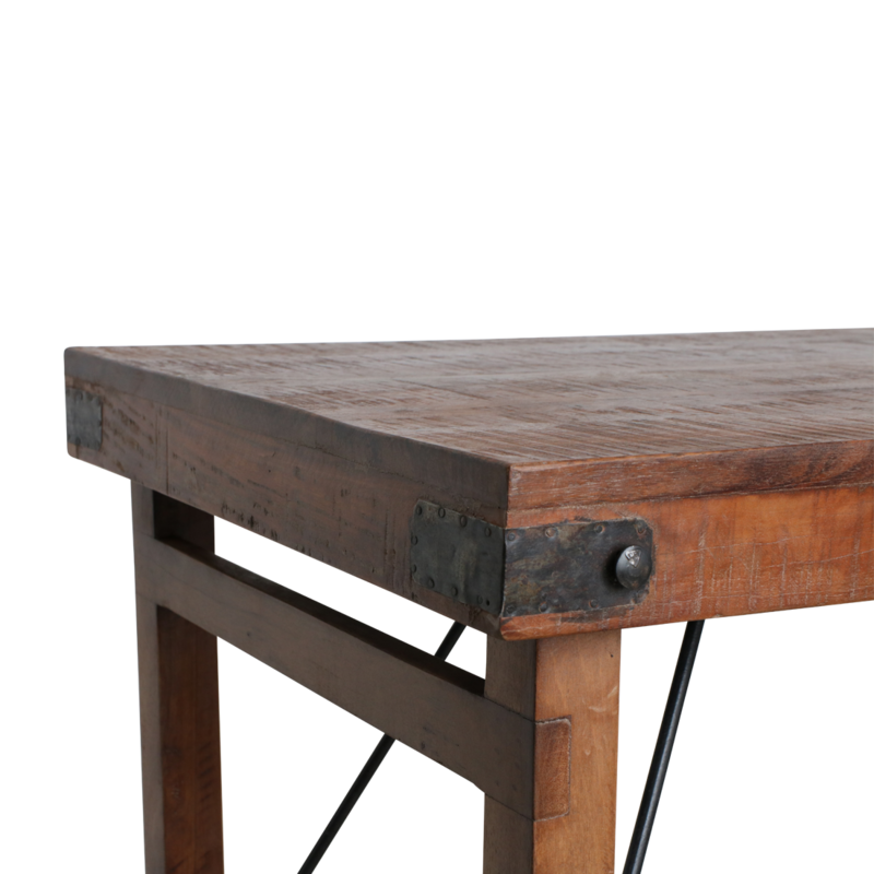 Raw Materials-collectie Inklapbare bartafel bruin - 170x60x107 cm