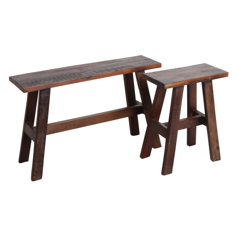 Raw Materials-collectie Factory bus stop bench medium