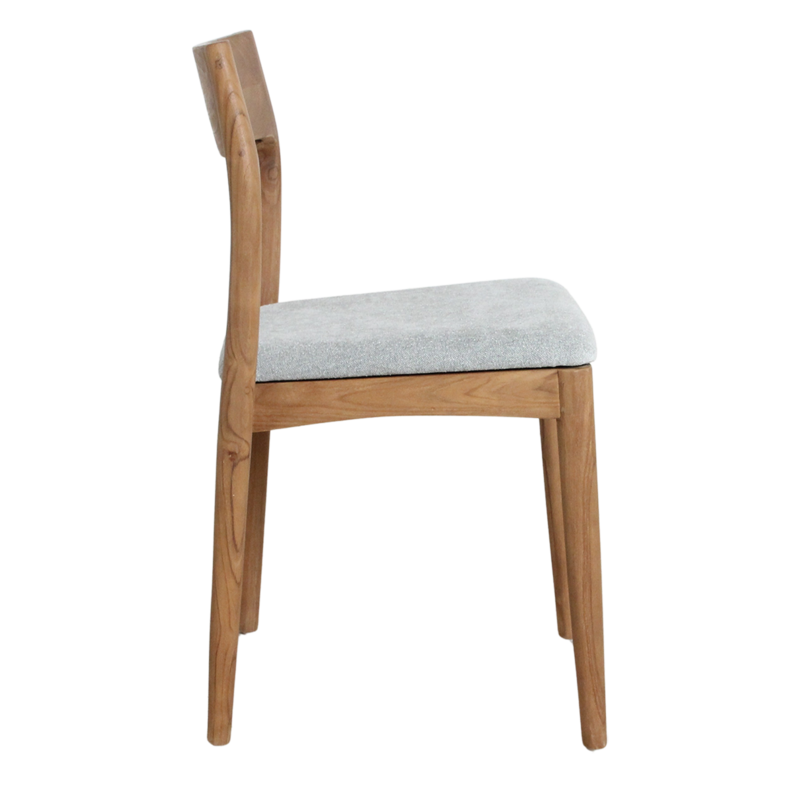 Raw Materials-collectie Freya teakhouten eetkamerstoel licht groen (set of 2)