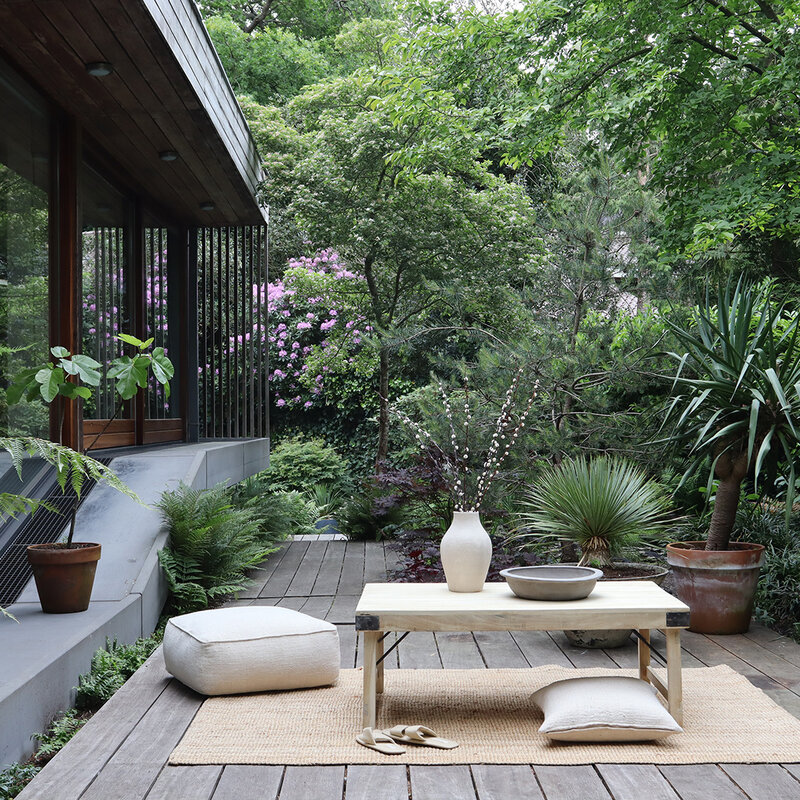 Raw Materials-collectie Limewash inklapbare salontafel - 120x75x45 cm