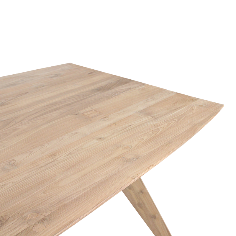 Raw Materials-collectie Studio teakhouten eettafel - 240 cm