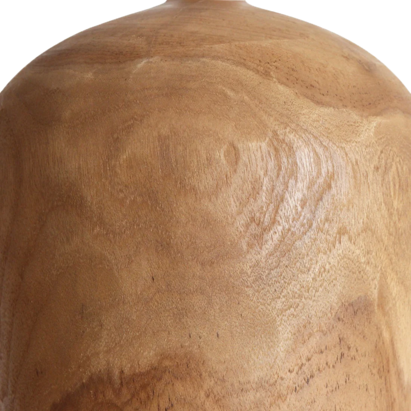 Raw Materials-collectie Sirocco teakhouten hanglamp Bottle - Ø 25x28 cm