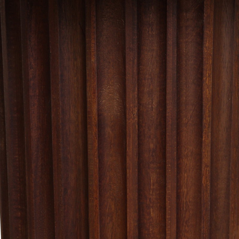 Raw Materials-collectie Bullnose bijzettafel reversed bruin Ø 55 cm