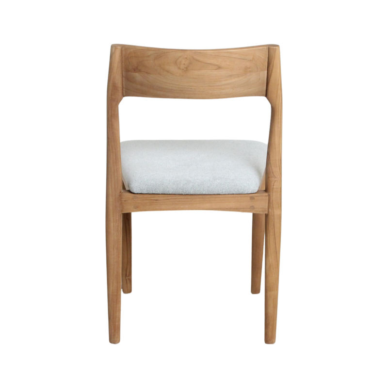 Raw Materials-collectie Freya teakhouten eetkamerstoel licht groen (set of 2)