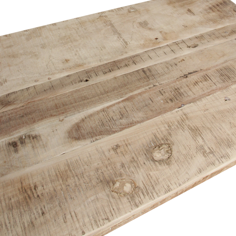 Raw Materials-collectie Limewash inklapbare salontafel - 120x75x45 cm