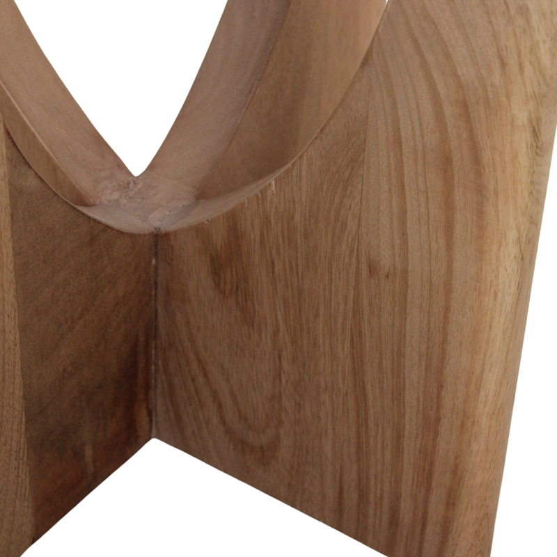 Raw Materials-collectie Kuching marmeren bijzettafel - wit