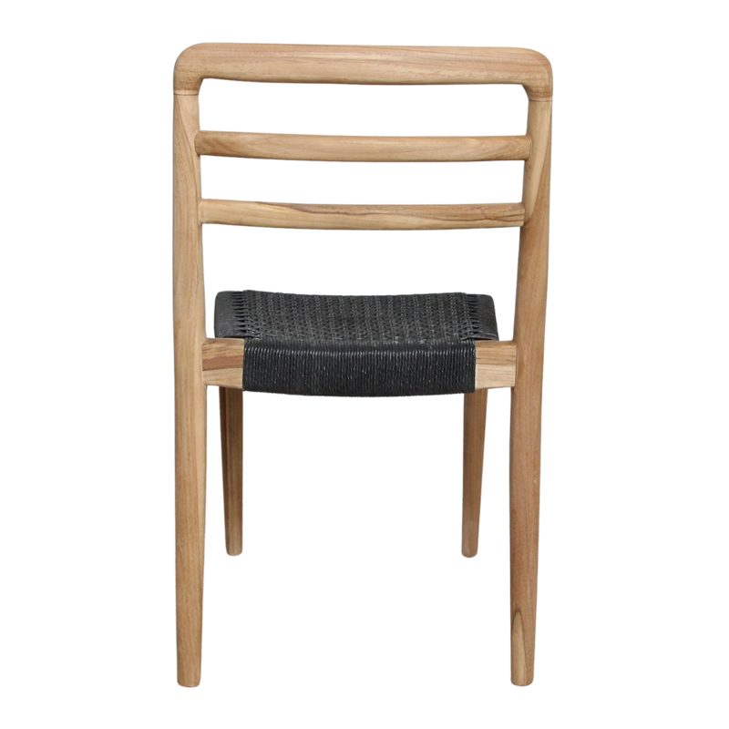 Raw Materials-collectie Verano teakhouten tuinstoel - Zwart (set of 2)