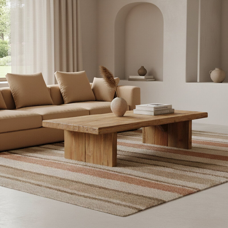 Raw Materials-collectie Teakhouten salontafel - FSC-gerecycled - 140x60x30 cm