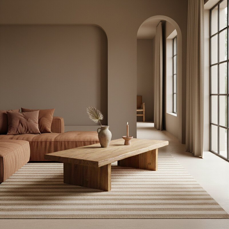 Raw Materials-collectie Teakhouten salontafel - FSC-gerecycled - 140x60x30 cm