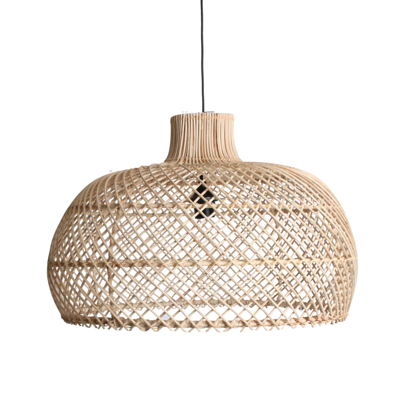 Raw Materials-collectie Maze rotan hanglamp naturel -Ø 57x36 cm