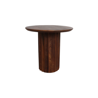 Raw Materials Bullnose bijzettafel reversed bruin Ø 50 cm