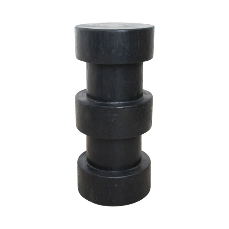 Raw Materials-collectie Forma teakhouten barkruk Totoma zwart