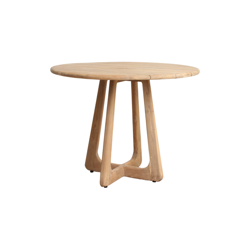 Raw Materials-collectie Verano teakhouten ronde tuintafel - Ø100 cm