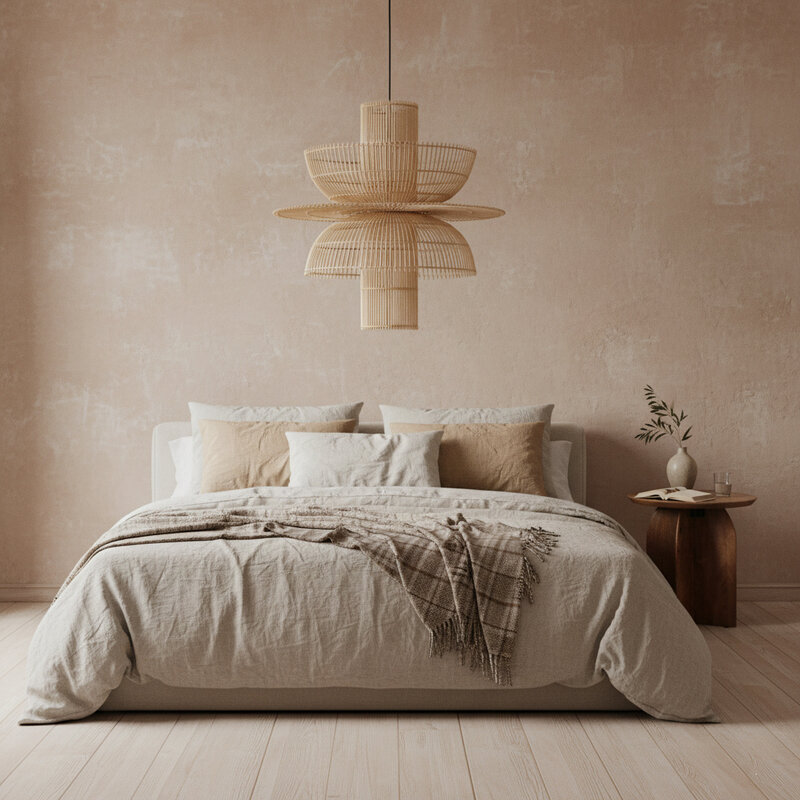 Raw Materials-collectie Saturn rotan hanglamp - Ø 65x63 cm