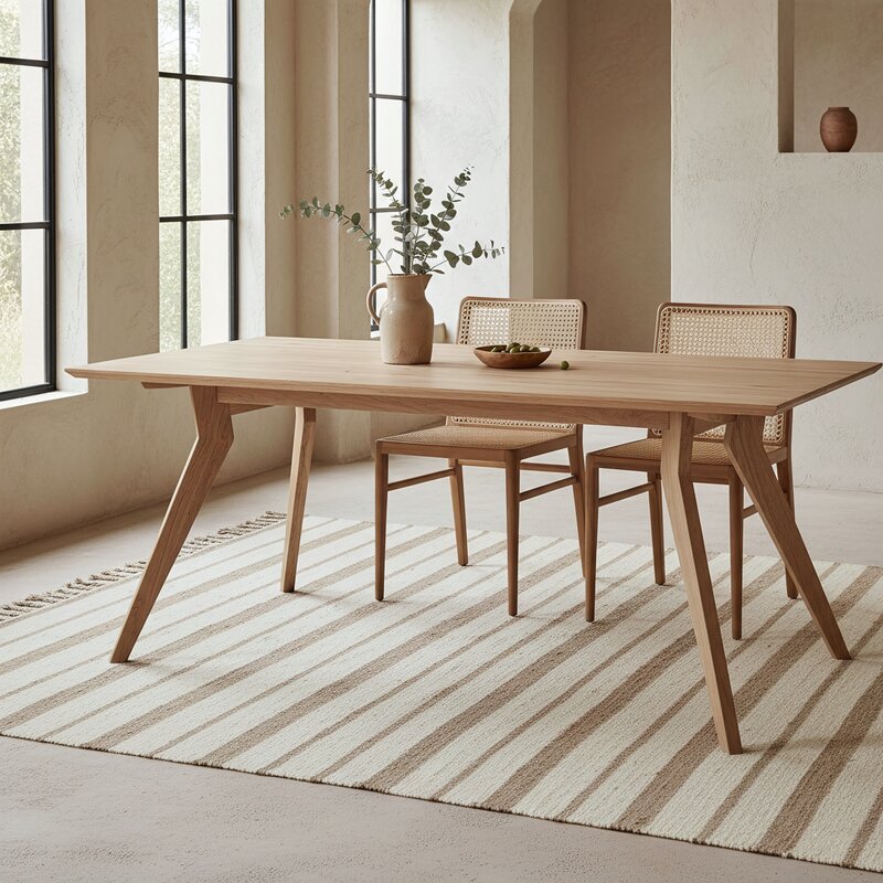 Raw Materials-collectie Studio teakhouten eettafel - 200 cm