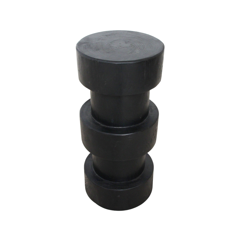 Raw Materials-collectie Forma teakhouten barkruk Totoma zwart