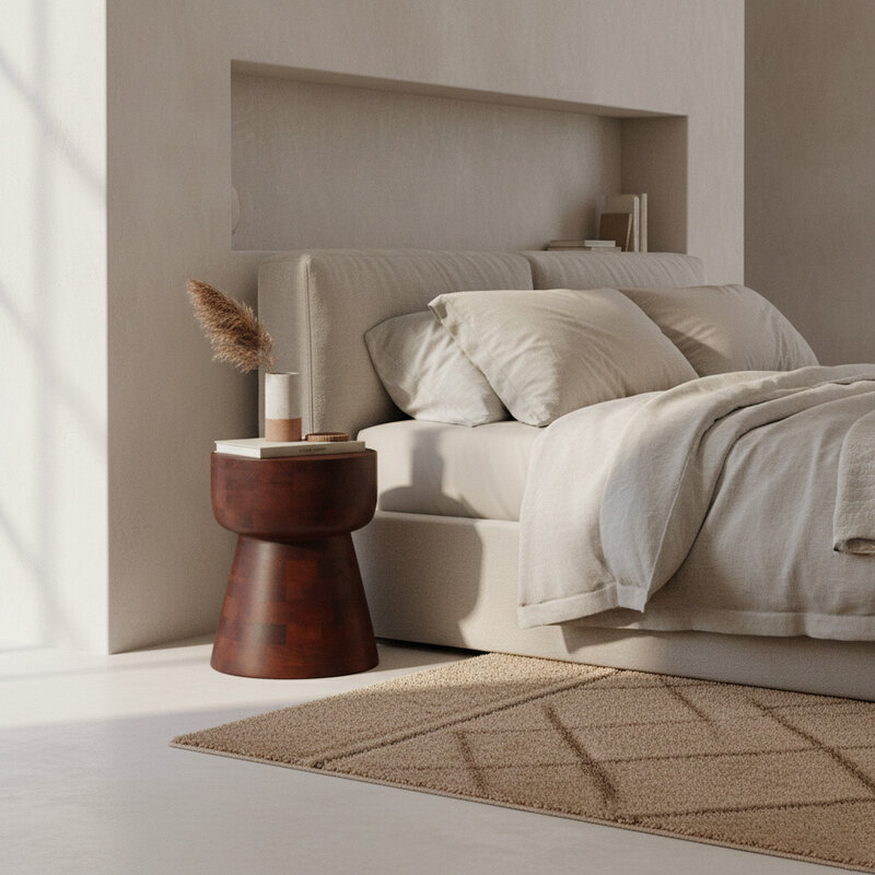 Raw Materials-collectie Pacific mangohouten kruk/bijzettafel Fiji