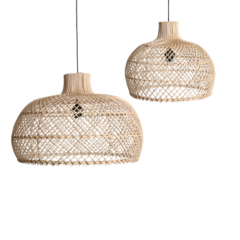 Raw Materials-collectie Maze rotan hanglamp naturel -Ø 57x36 cm