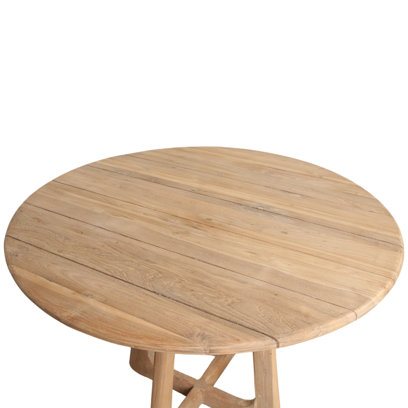 Raw Materials-collectie Verano teakhouten ronde tuintafel - Ø100 cm