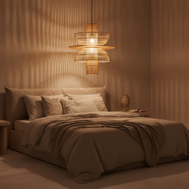 Raw Materials-collectie Saturn rotan hanglamp - Ø 65x63 cm