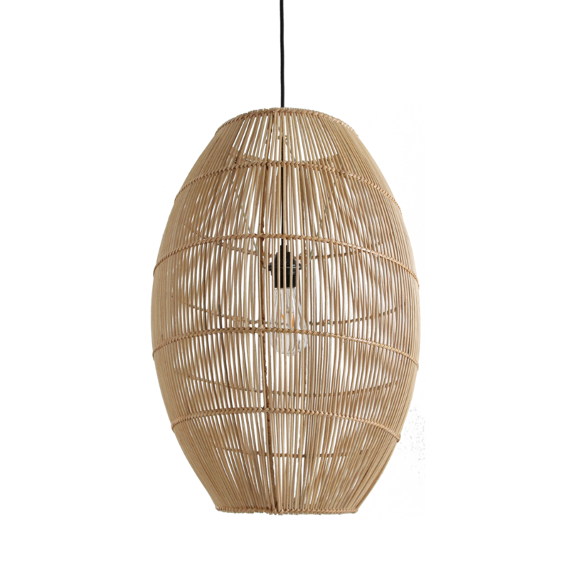 Raw Materials-collectie Luna rotan hanglamp Halo - Ø 40x60 cm