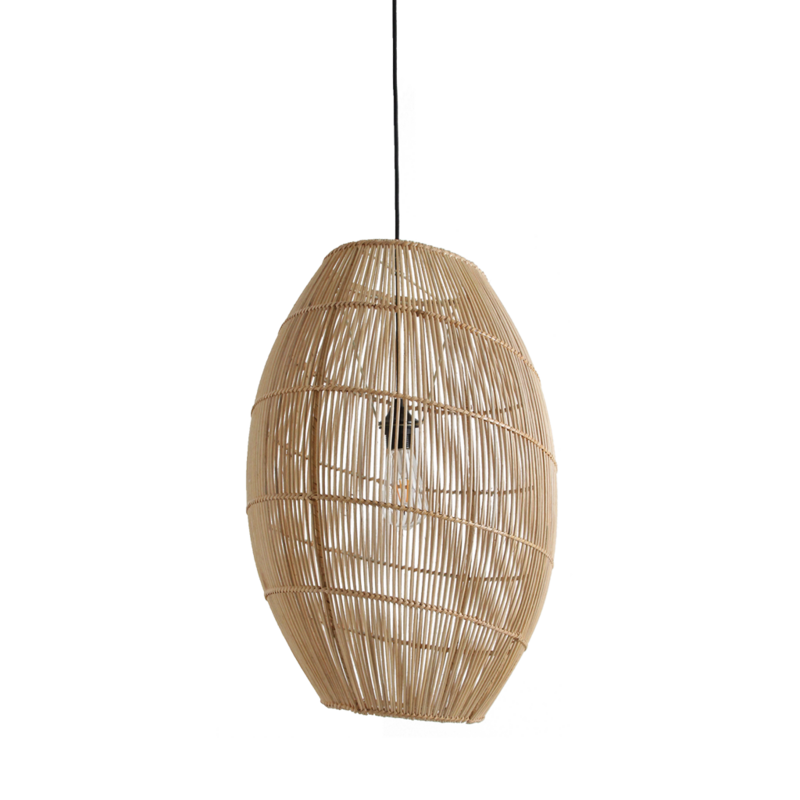 Raw Materials-collectie Luna rotan hanglamp Halo - Ø 40x60 cm