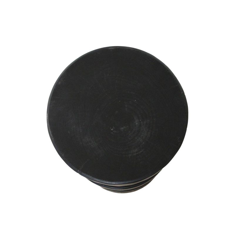 Raw Materials-collectie Forma teakhouten barkruk Totoma zwart