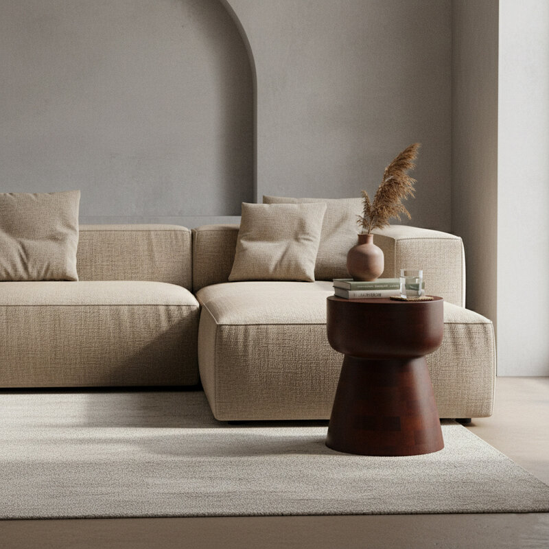 Raw Materials-collectie Pacific mangohouten kruk/bijzettafel Fiji