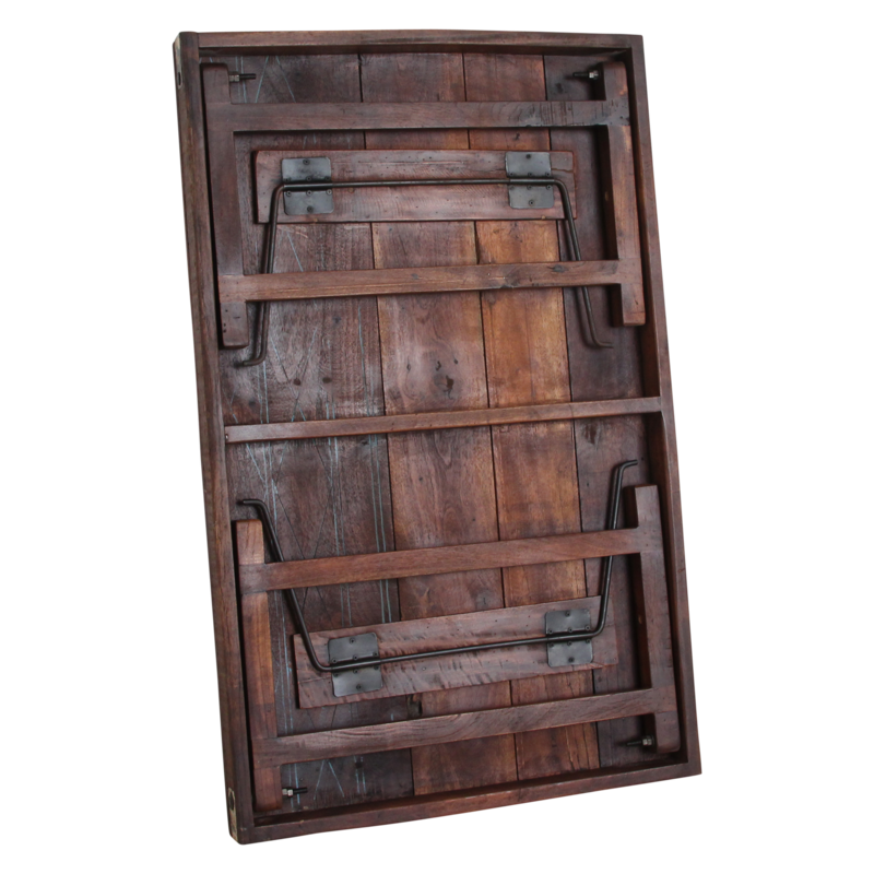 Raw Materials-collectie Bruine inklapbare salontafel - 120x75x45 cm