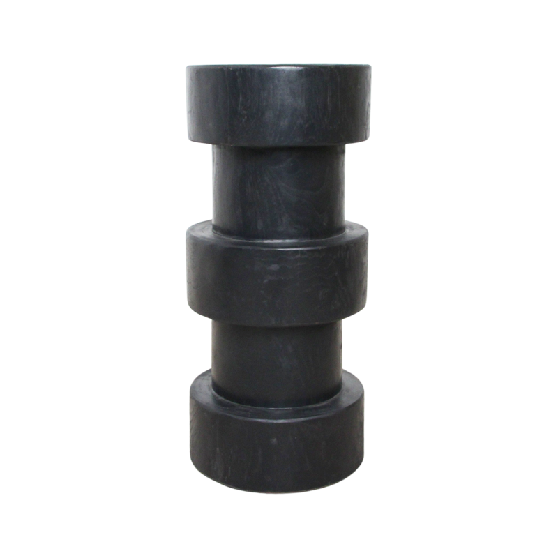 Raw Materials-collectie Forma teakhouten barkruk Totoma zwart