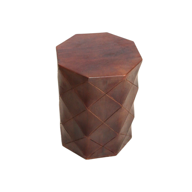 Raw Materials-collectie Pacific mangohouten kruk/bijzettafel Tonga