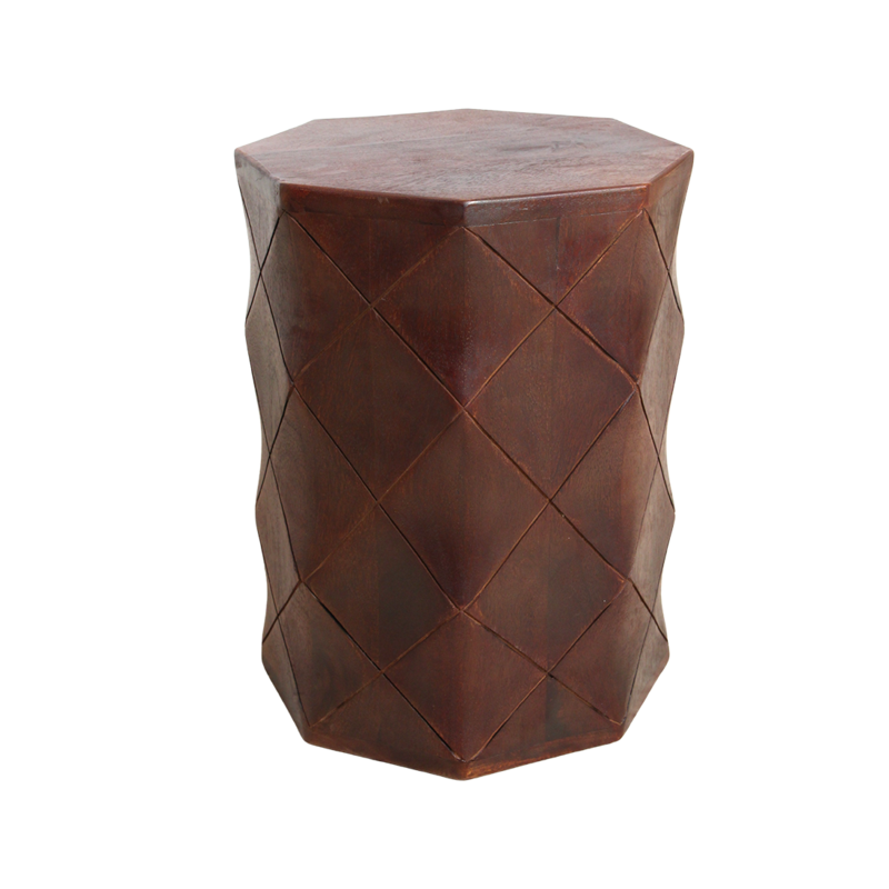 Raw Materials-collectie Pacific mangohouten kruk/bijzettafel Tonga