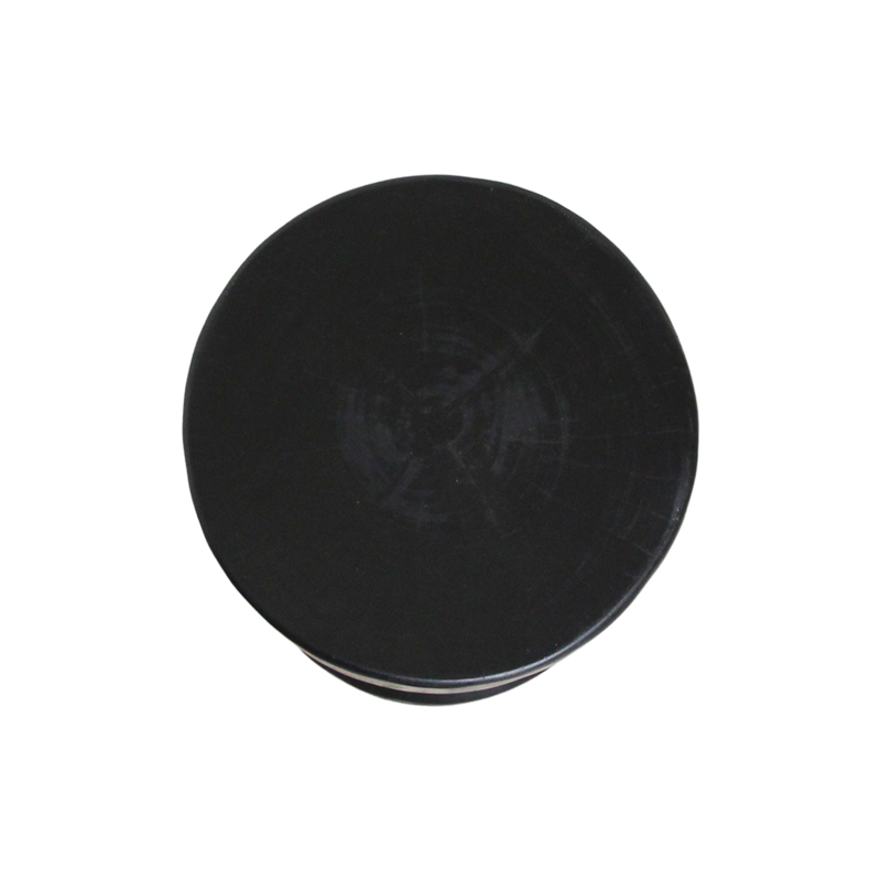 Raw Materials-collectie Forma teakhouten bijzettafel Ritari zwart