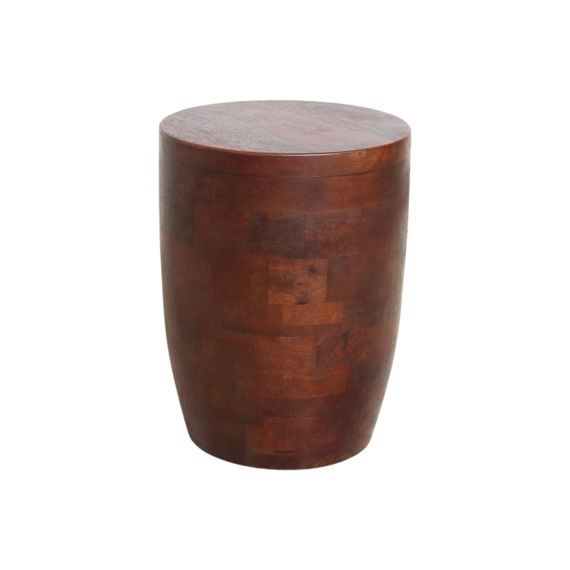 Raw Materials-collectie Pacific mangohouten kruk/bijzettafel Tuvalu