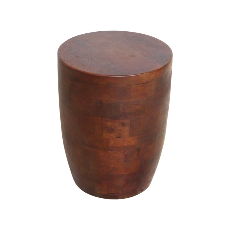 Raw Materials-collectie Pacific mangohouten kruk/bijzettafel Tuvalu