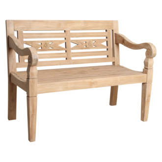 Raw Materials Boho teakhouten tuinbank