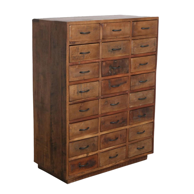 Raw Materials-collectie Factory ladekast met 24 laden