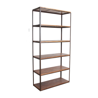 Raw Materials Factory hoge ijzeren rek met FSC houten planken