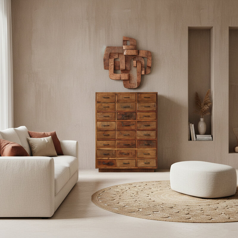 Raw Materials-collectie Factory ladekast met 24 laden