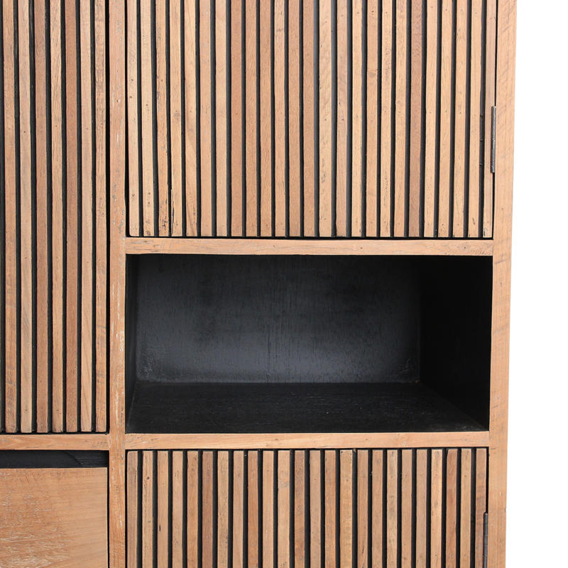 Raw Materials-collectie Rhythm teakhouten kast - 90x45x172 cm