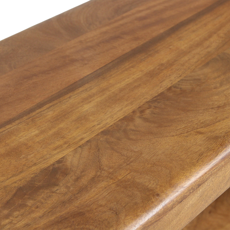 Raw Materials-collectie Bullnose mangohouten rek - 100x38x100 cm